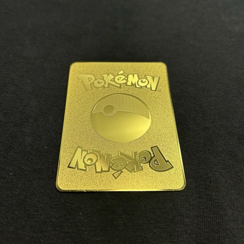 ⭐️Gold Metal Pikachu EX 247/191 Fan Art Card Collectible/Gift/Display⭐️ - Picture 2 of 2