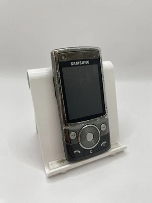 Great Condition ----UNLOCKED----Samsung SGH G600 Silver Chrome Grey Mobile Phone