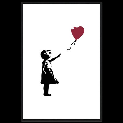 Banksy The Girl with a Red Balloon Artwork Poster