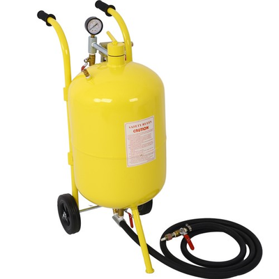 #ad 10Gal Pot Sandblaster 125 Psi Pressure Sand Blasting Complete Kit for Paint $175.99