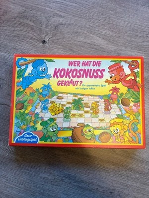 Wer hat die Kokosnuss geklaut? Brettspiel Kinder Affen Dschungel Detektivspiel