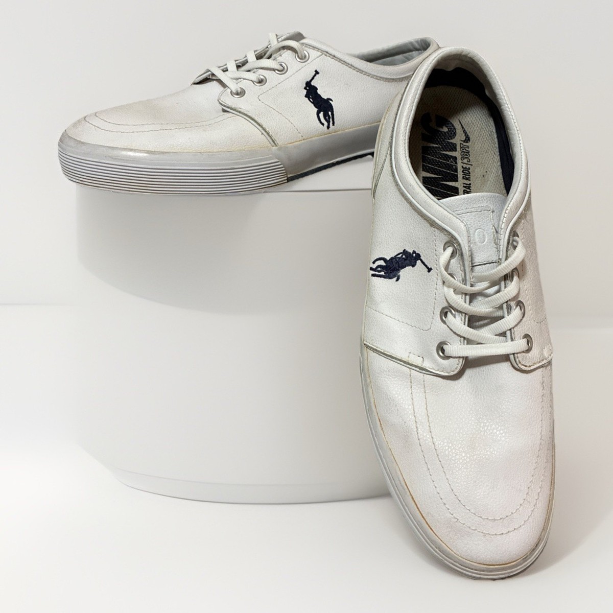 Polo Ralph Lauren Faxon Low Sneakers Men’s 10.5D Tan Denim Canvas Casual Shoes Polo Ralph Lauren Men main image 4