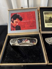 Vintage Collector Folding Knives Elvis And George Washington Pocket Knives 