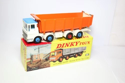 Dinky 925 Leyland Dump Truck With Tilt Cab In Original Box - Excellent Vintage
