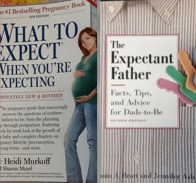 LOT of 2 Books: What to Expect When You're Expecting & The Expectant Father