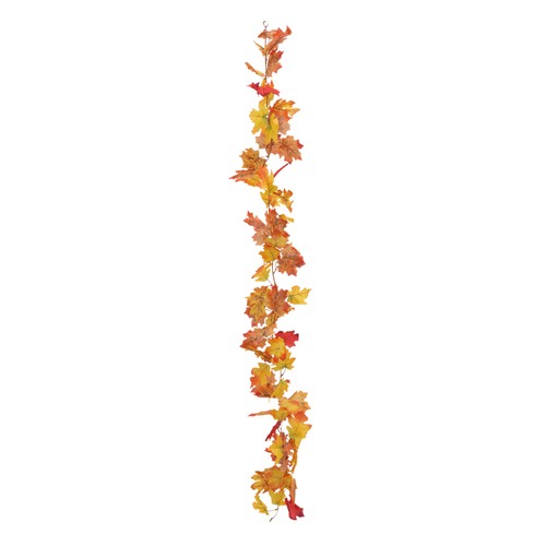 Simulated Maple Leaf Decoration Simulation Wreath Rattan Garland - Picture 7 of 12