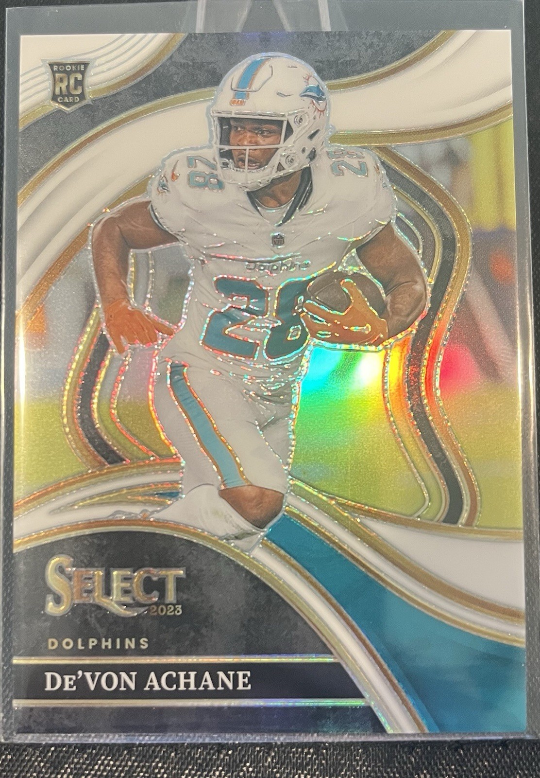 2023 Select Club Level De’Von Achane #274 White /35 (RC) Football Card Dolphins