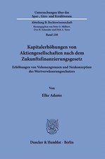 Kapitalerhöhungen von Aktiengesellschaften n...