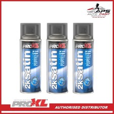 ProXL  2K Satin x 3 400ml Aerosol Lacquer Clearcoat Pro XL PRO2k satin