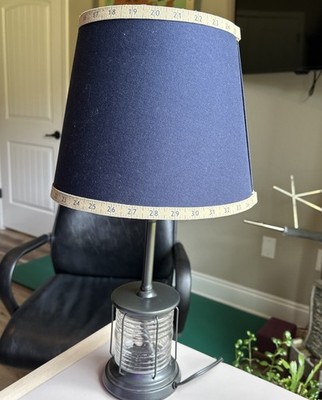 Pottery Barn Kids Depot Metal Table Base Lamp Train Station  Retired 2007