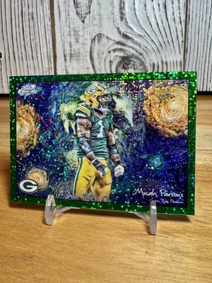 Micah Parsons 2025 Topps Chrome Cosmic Stars In The Night Green Space Dust 04/75