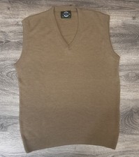 Jantzen Vintage Men  s Tan V-Neck Sweater Vest Size Large-Tall