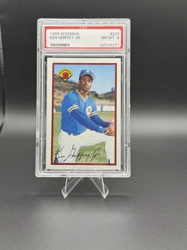 Bowman 1989 Ken Griffey Jr. #220 Rookie Seattle Mariners PSA 8