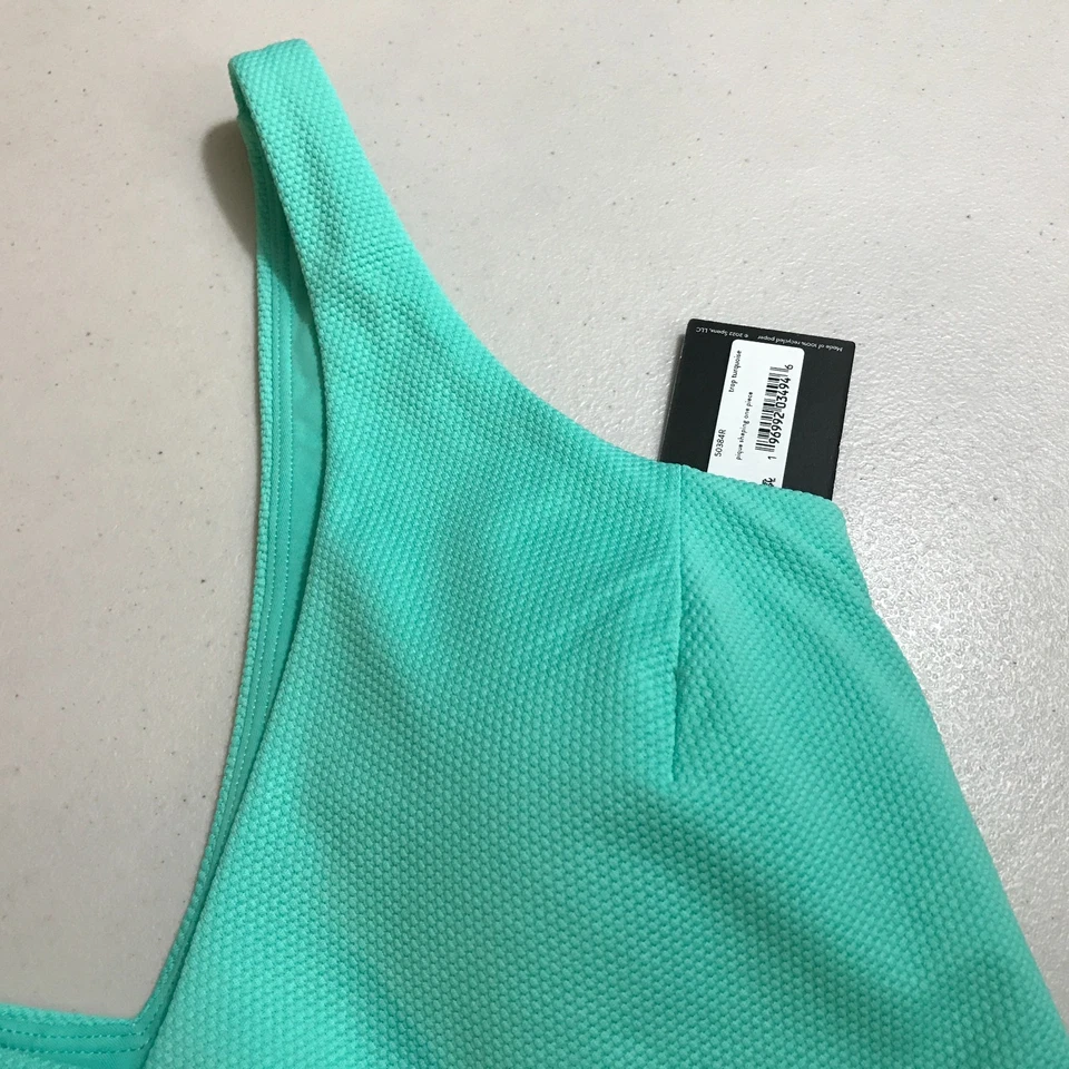 Nuevo con etiquetas Traje de baño de una pieza Spanx azul tropical turquesa piqué moldeador talla L Foto 3 de 4