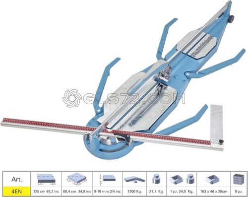 TILE CUTTER MACHINE PUSH HANDLE SIGMA 4EN CUTTING LENGHT 125 CM SERIES 4 NEX - 第 1/8 張圖片