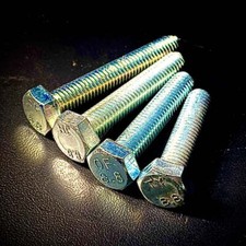 M8 Hex Set Screw Bolt High Tensile 8.8 Zinc BZP