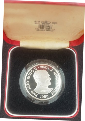 Mozambique, Visit of Pope John Paul II, 1988, 1000 Meticais, Silver Proof - Picture 6 of 7