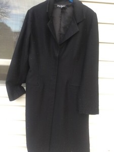 Lange Wool tommer Betsey Blend Johnson Udsmykning 36 Black Duster pCwTPR