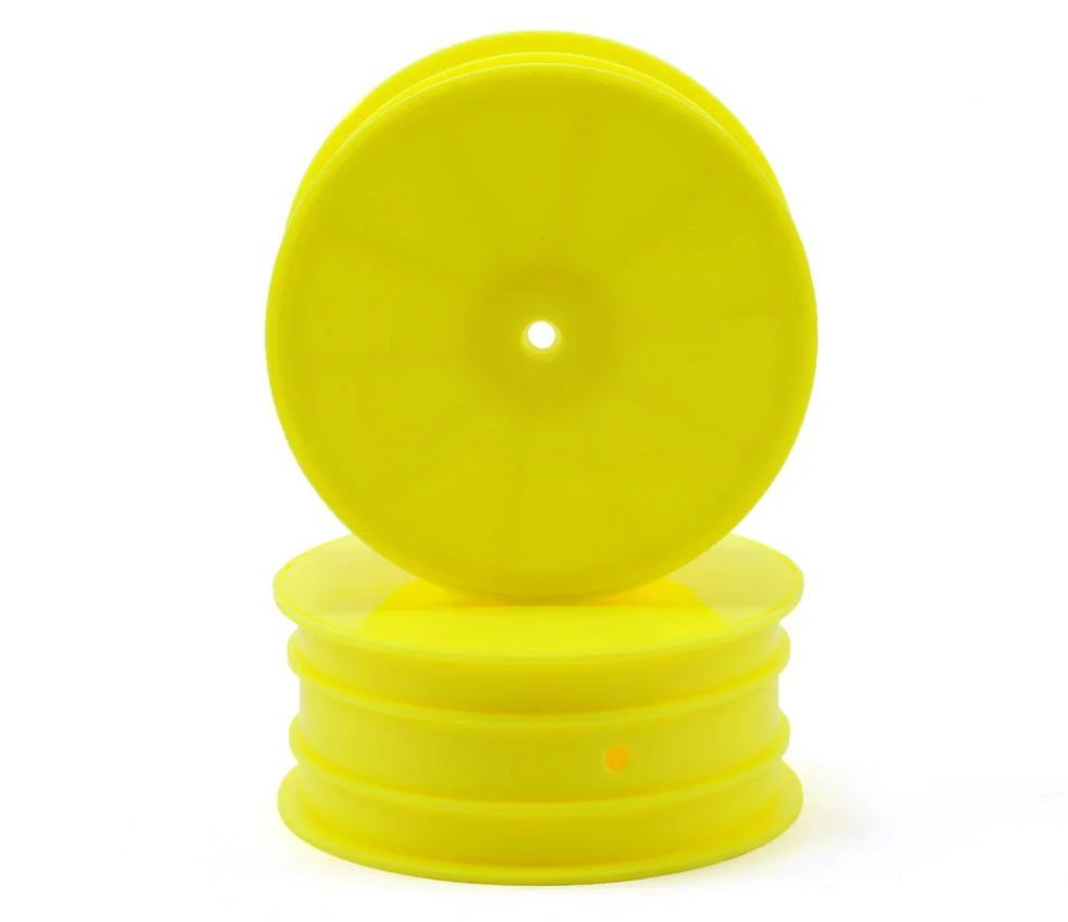 Yokomo 12mm Hex 1/10 4WD Front Buggy Wheels (Yellow) (2) (YZ-4/B