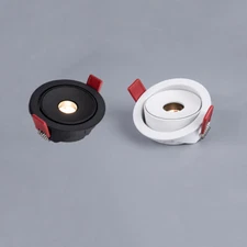 2xLED COB Embedded Bedside Mini Spotlight Museum Beam Focus Lamp Ceiling Fixture