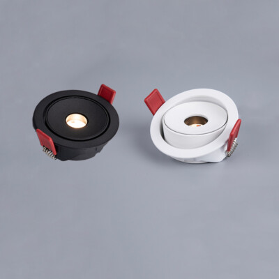2xLED COB Embedded Bedside Mini Spotlight Museum Beam Focus Lamp Ceiling Fixture