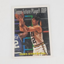 1994 Topps #201 John Stockton Utah Jazz Future Playoff MVP