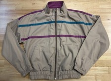 Vintage Levi’s Jacket~Women’s Small~Striped Khaki Western~90s~Cotton~Made In USA