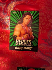 Bret Hart 2023 Leaf Heroes of Wrestling green Variant Pro Wrestling Card WWf