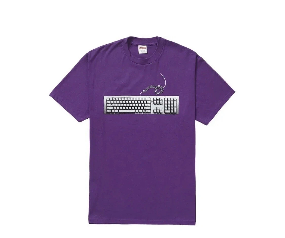T shirt Supreme Clavier Tee Violet SS19   Tout neuf état 100 % authentique