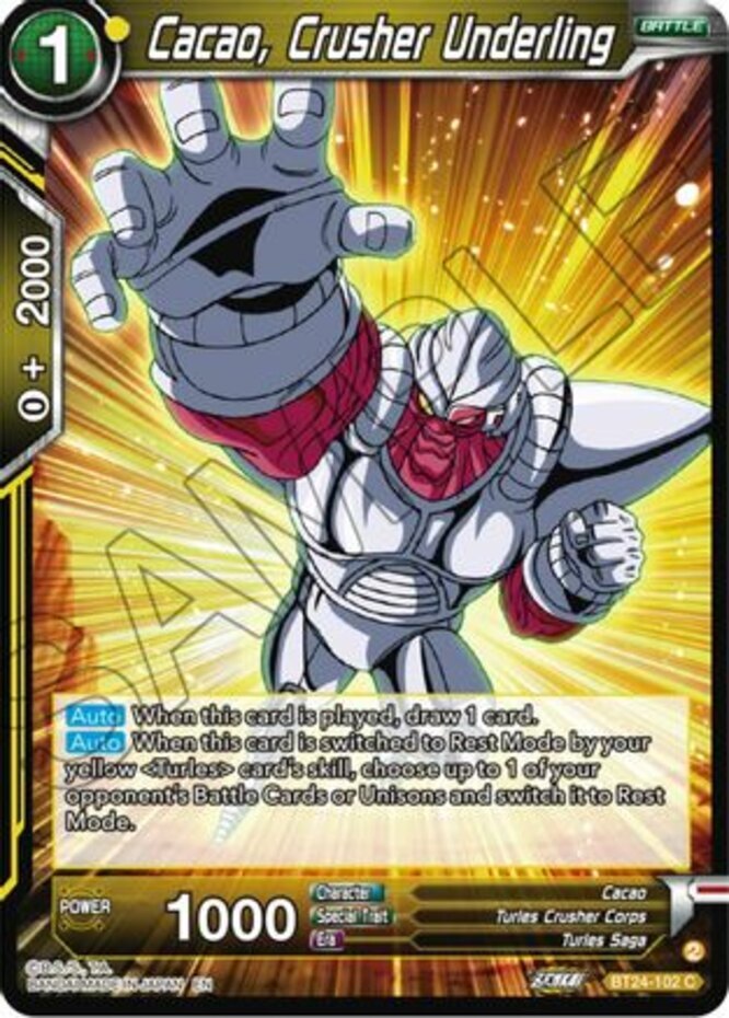 NM-Mint DBS:M Cacao, Crusher Underling - BT24-102 - C - Foil