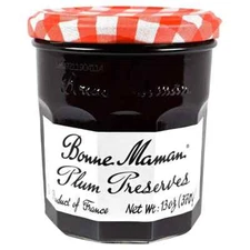Bonne Maman Plum Preserves Fruit Spread Jam Jelly Made In France- 13oz