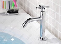 Neu Waschtischarmatur Kaltwasser Armatur Badarmatur Waschbecken Wasserhahn Chrom