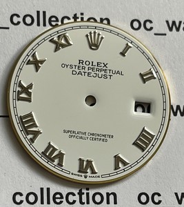 rolex white roman dial