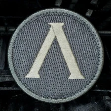 MSM LAMBDA SHIELD SPARTAN MILSPEC MONKEY ACU LIGHT MILITARY TACTICAL HOOK PATCH