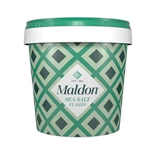 Maldon Salt Sea Salt Flakes 20 oz 570 g Resealable Tub Kosher Natural Handcra...