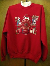 Vintage Womens Gopher Sport Sweatshirt Cranberry Antique Collector Lg 1990s USA