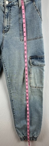 SO goods for life Jeans 13 Jogger vita alta Cargo Fade Baggy - Foto 5 di 13