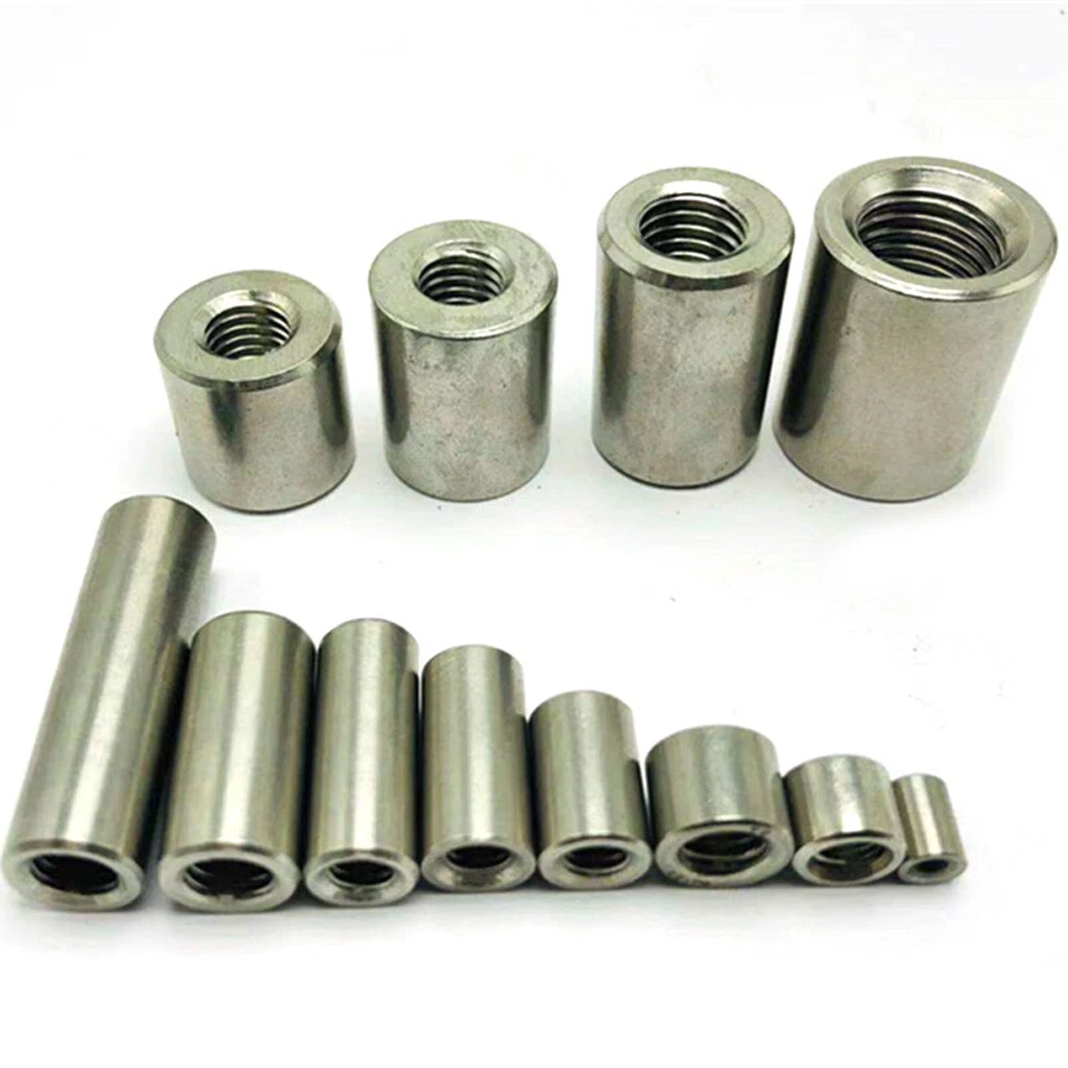 Verbindungsmuffen M3 M4 M5 M6 M8-M16 Rund Langmutter Gewindemuffe V2A Edelstahl - Bild 4 von 4