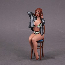Painted Unpainted resin Girl Woman (no car,chair) 1/18 1/24 1/32 1/43 S481-X148
