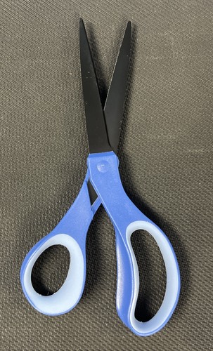 Fiskars 8 in 21 cm Straight Blue Performance Scissors Comfort Handle Non-Stick - Picture 6 of 7
