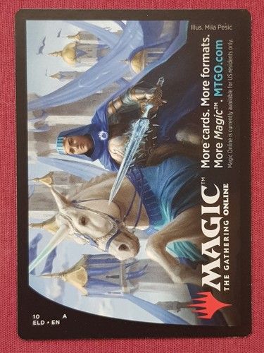 Magic The Gathering THRONE OF ELDRAINE HUMAN ROGUE token card MTG - Picture 2 of 2
