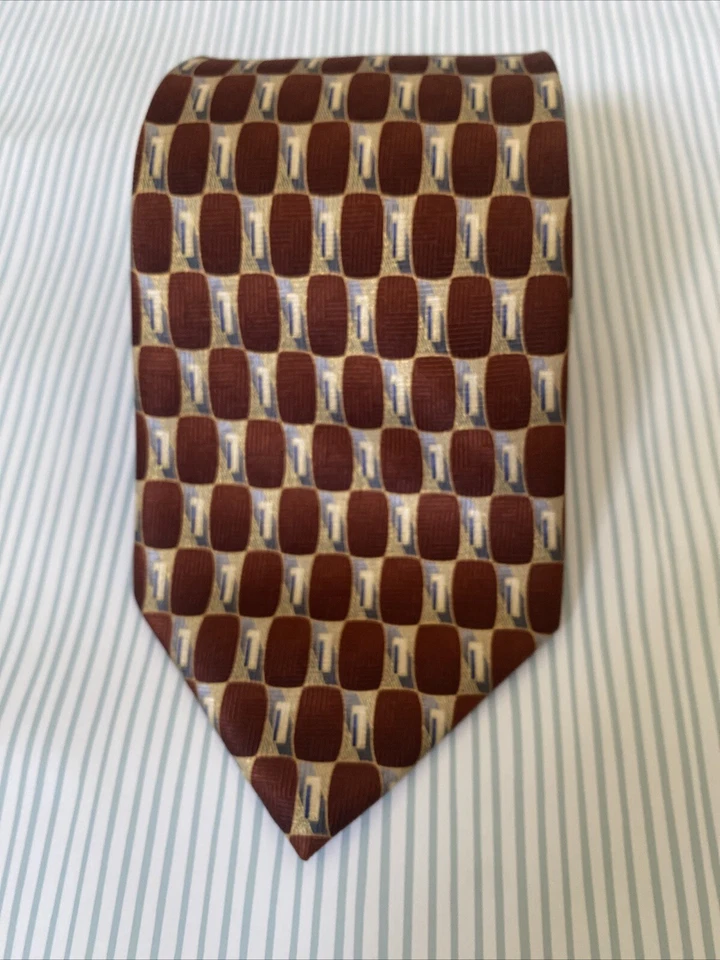 Hathaway 手工制作 100% 真丝男式领带复古 — 第 4/4 张图片