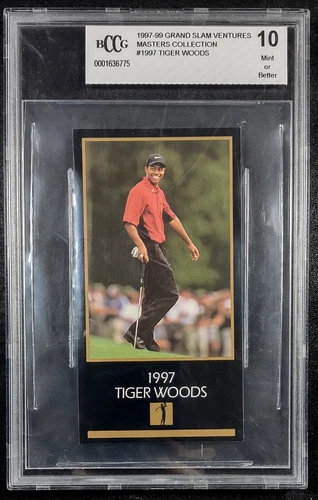 1997 Tiger Woods Grand Slam Ventures Masters Collection #1997 RC BCCG 10 MINT+