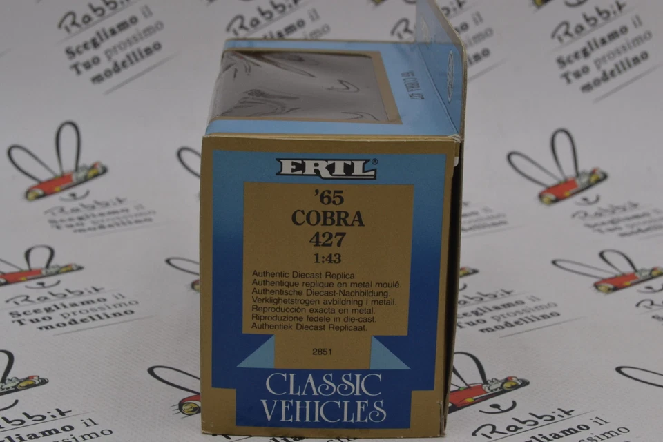 DIE CAST " '65 COBRA 427 " ERTL CLASSIC VEHICLES 1/43 (2851) - Immagine 3 di 3