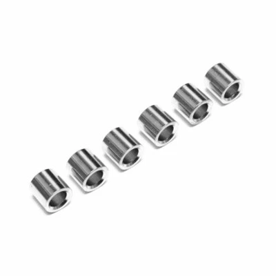 Hosco Flush String Ferrules Telecaster Style Set of 6 (Nickel)