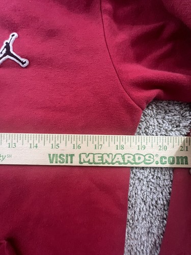 Nike Youth Air Jordan Hoodie Jumpman Sweatshirt Red Size L - Picture 6 of 11