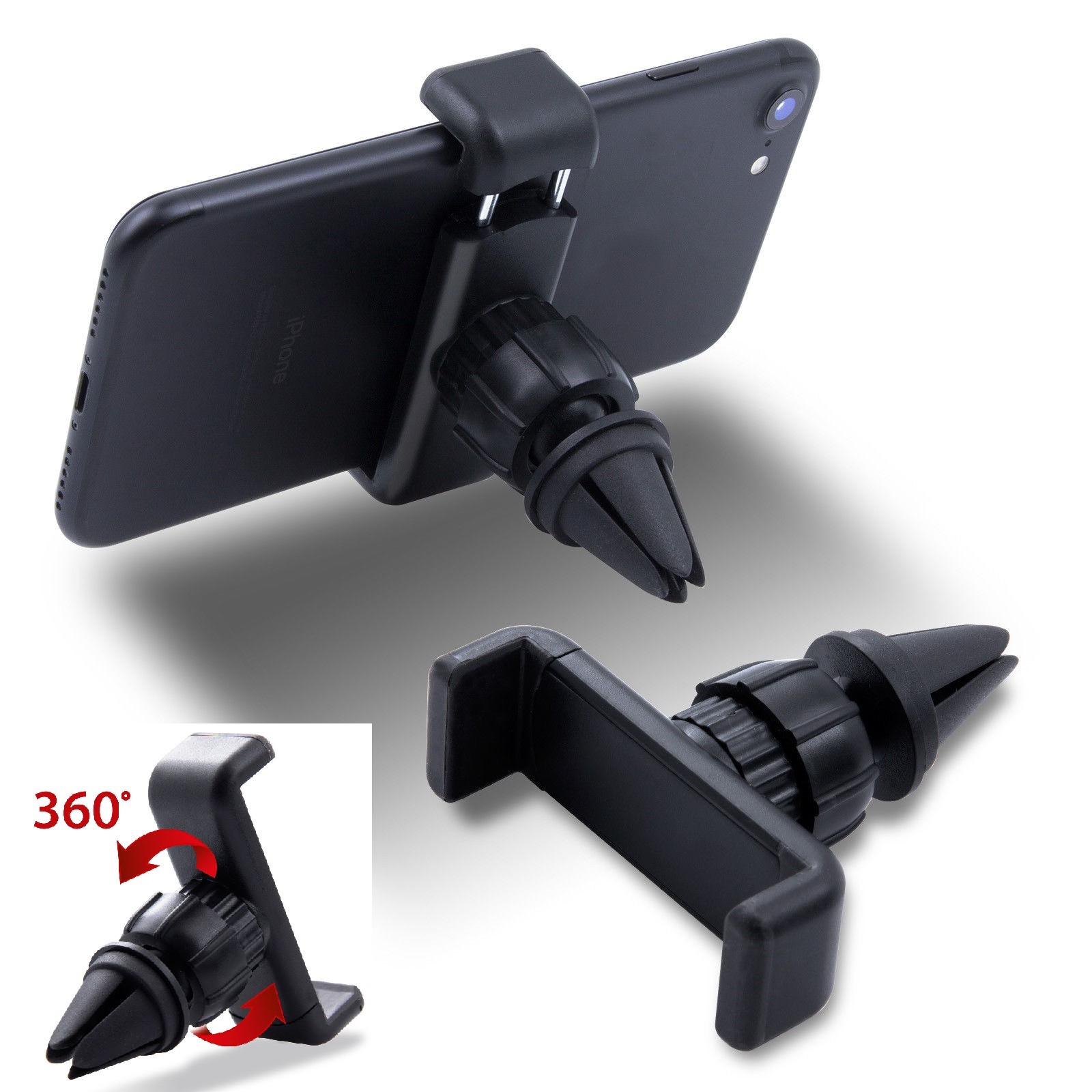 Universal 360° Rotatable Car Mobile Phone Holder Ventilation Grid