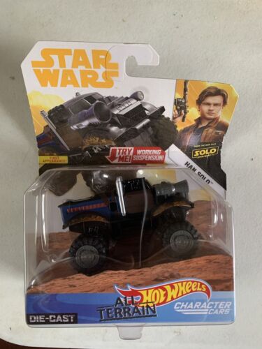 Star Wars All Terrain Hot Wheels Character Cars Han Solo First Appearance - Afbeelding 1 van 2