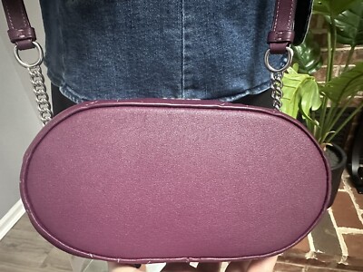 Coach Kay Crossbody Quilted Deep Berry Leather Bag Purse