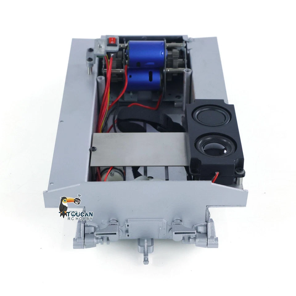 Metal Chassis Smoke Unit Gearbox for Henglong 1/16 RC Tank 3898 M4A3 Sherman - Image 3 of 4